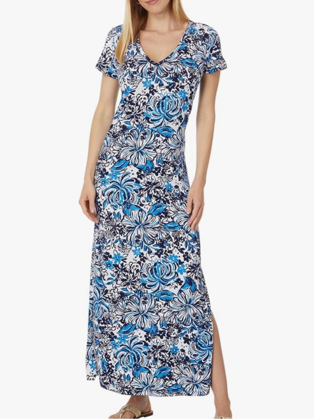 NWT Lilly Pulitzer Women’s Etta Short Sleeve Maxi Dress